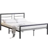 Emob Exclusive Metalen tweepersoonsbed Dixon - 140x200cm - mat zwart