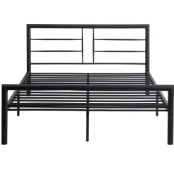 Emob Exclusive Metalen tweepersoonsbed Dixon - 140x200cm - mat zwart