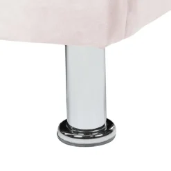 1-Persoons Bedden-Beliani METZ - Eenpersoonsbed - Roze - 90 x 200 cm - Fluweel