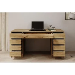 Bureaus-Meubella - Bureau Avio 2 - Eiken - 154 cm
