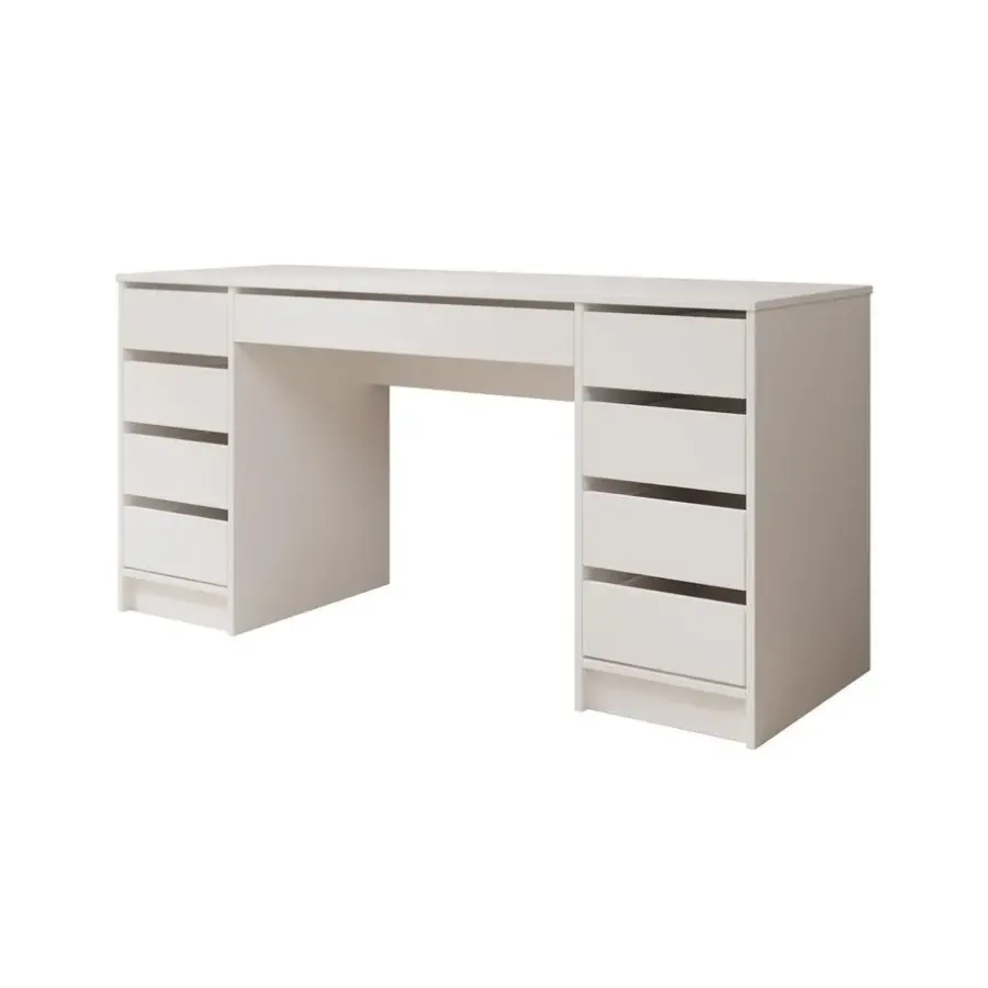 Meubella - Bureau Avio 2 - Wit - 154 cm