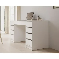Meubella - Bureau Avio 2 - Wit - 154 cm