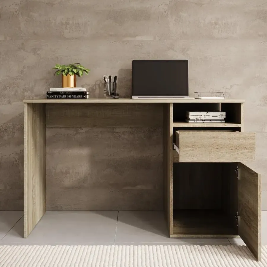 Bureaus-Meubella - Bureau Babot - Eiken 1 - 120 cm