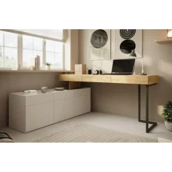 Meubella - Bureau Floren - Eiken - 3 lades