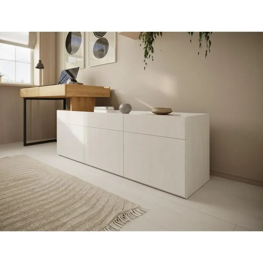Meubella - Bureau Floren - Eiken - 2 lades