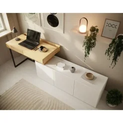 Meubella - Bureau Floren - Eiken - 2 lades