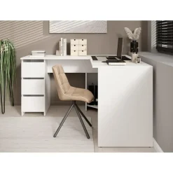 Bureaus-Meubella - Bureau Fuenta - Wit - 142 cm