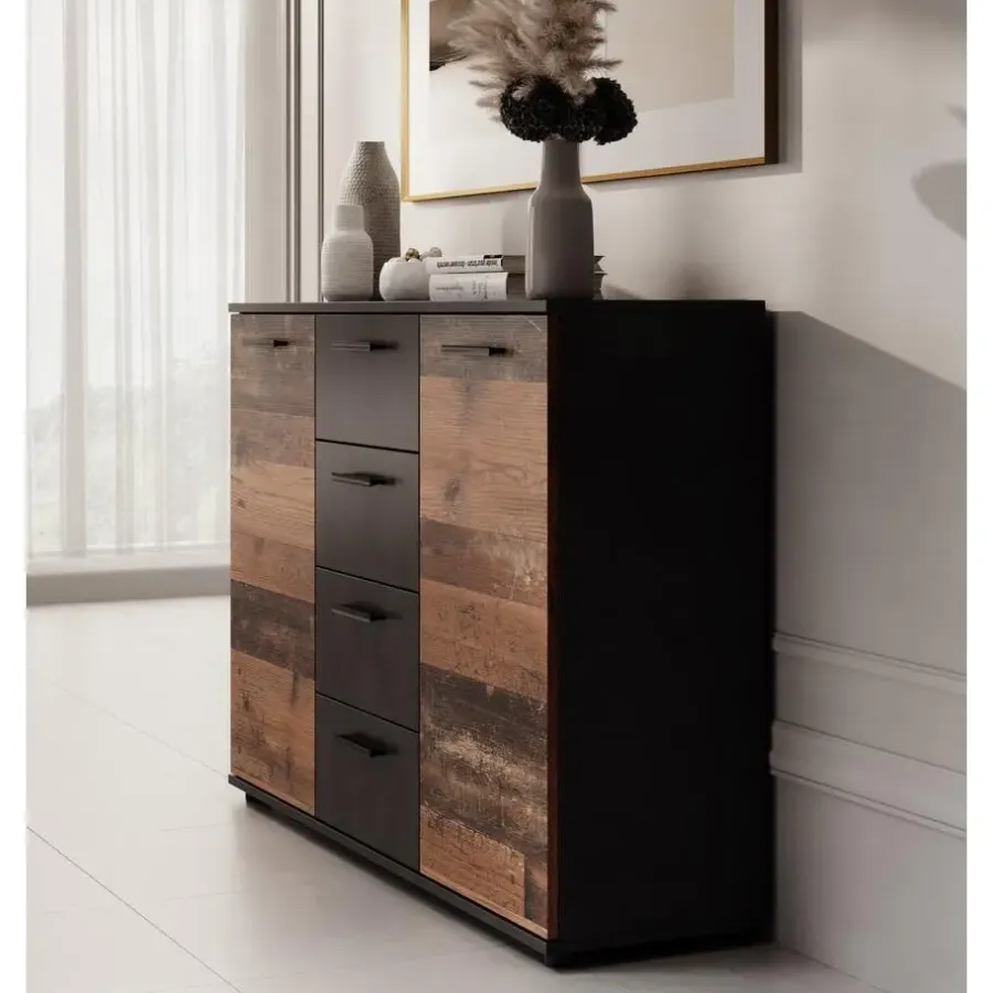 Dressoirs-Meubella - Dressoir Bellini - Grijs - 120 cm