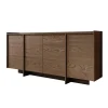 Dressoirs-Meubella - Dressoir Jaxon - Donker eiken - 200 cm