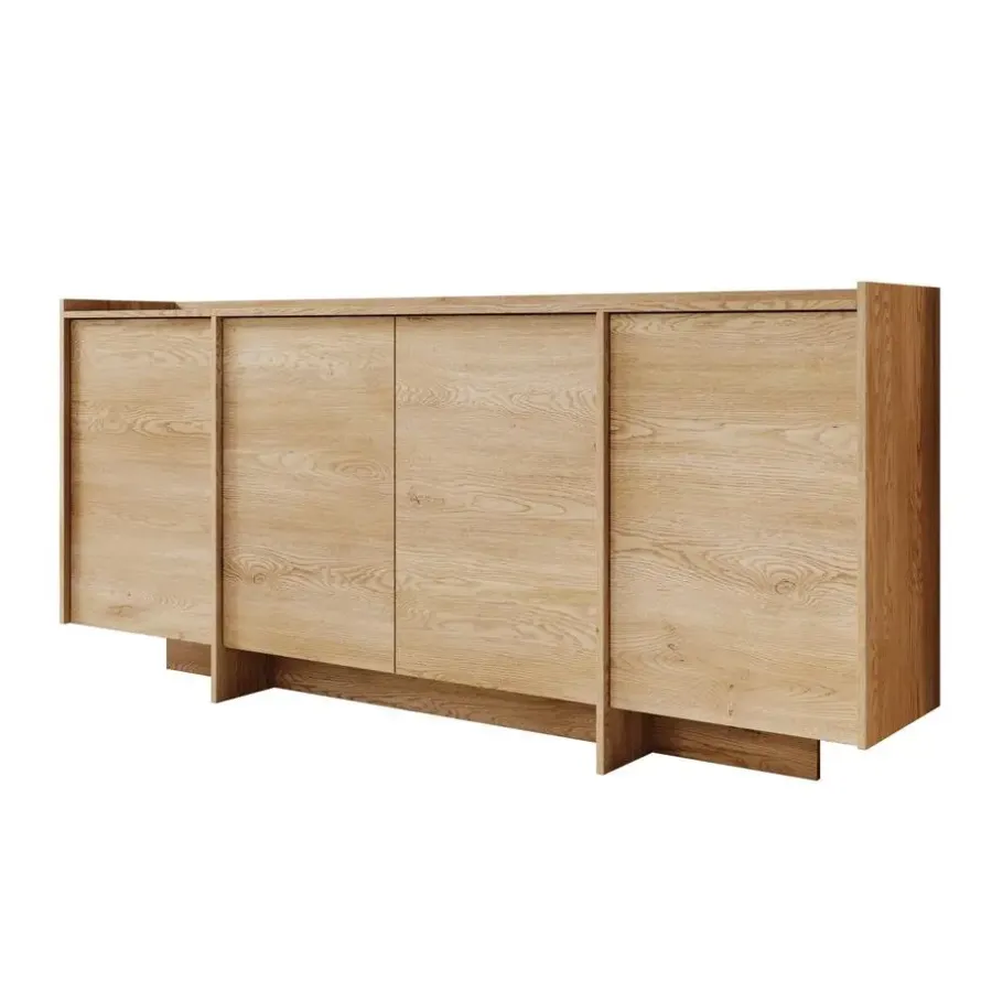 Dressoirs-Meubella - Dressoir Jaxon - Eiken - 200 cm