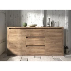 Meubella - Dressoir Monaco - Eiken - 140 cm