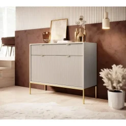 Dressoirs-Meubella - Dressoir Navil 2 - Beige - 104 cm