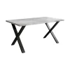 Industriële Eettafels-Meubella - Eetkamertafel Berry - Betonlook - 160 cm