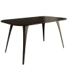 Meubella - Eetkamertafel Flix - Zwart marmer - 160 cm - Uitschuifbaar