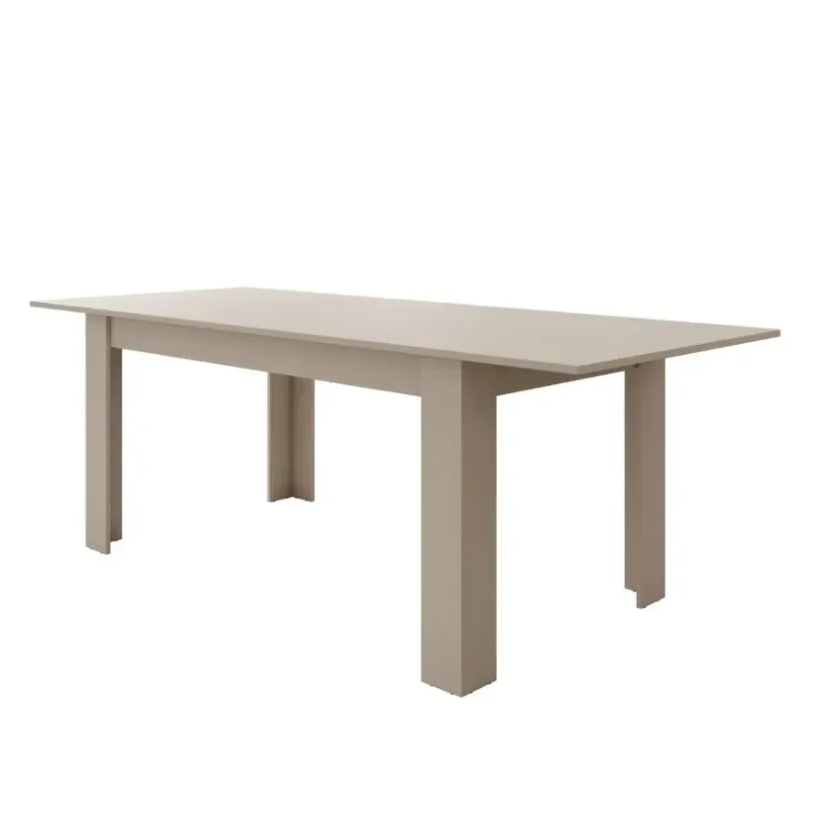 Rechthoekige Eettafels|Houten Eettafels-Meubella - Eetkamertafel Uverta - Beige - 220 cm - Uitschuifbaar