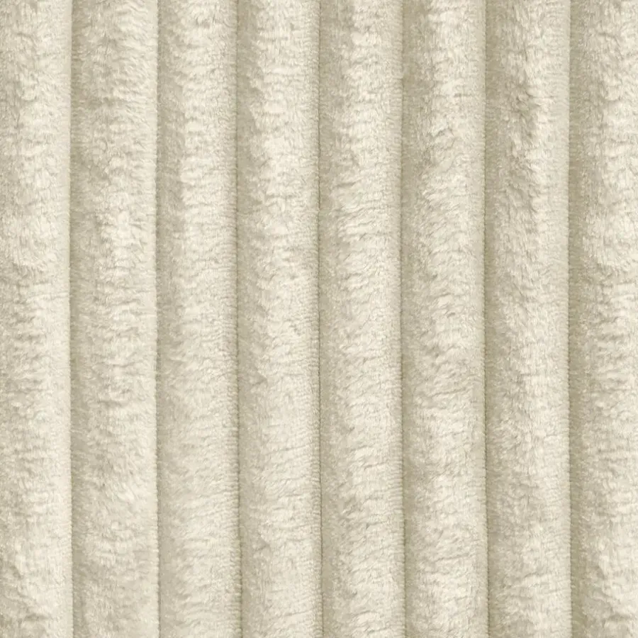 Meubella - Hoekbank Monet - Beige - Fluffy ribstof - Links