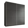 Schuifdeurkasten-Meubella - Kledingkast Azrael - Grijs - 200 cm