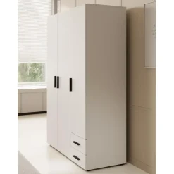 Kledingkasten|Kledingkasten-Meubella - Kledingkast Bellini - Wit - 120 cm