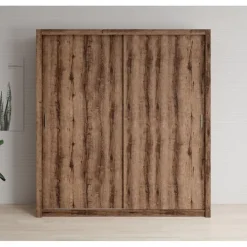 Meubella - Kledingkast Blake - Donker eiken - 200 cm