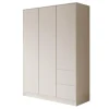 Draaideurkasten-Meubella - Kledingkast Brett - Wit - 147 cm