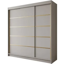 Meubella - Kledingkast Eagle - Beige - 200 cm
