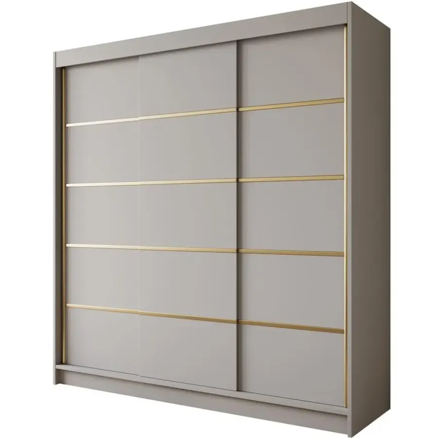 Meubella - Kledingkast Eagle - Beige - 200 cm