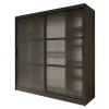 Meubella - Kledingkast Fessaro - Zwart - 200 cm