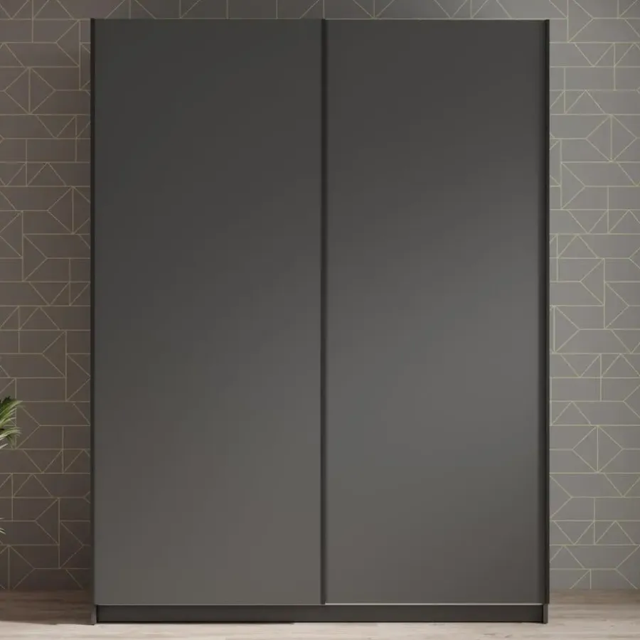 Meubella - Kledingkast Ganaro - Grijs - 150 cm