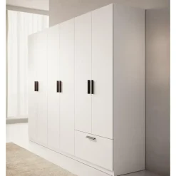 Meubella - Kledingkast Lillian - Wit - 270 cm