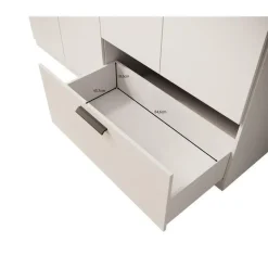 Meubella - Kledingkast Lillian - Wit - 180 cm