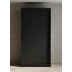 Kledingkasten|Kledingkasten-Meubella - Kledingkast Mandalin - Zwart - 100 cm