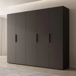 Meubella - Kledingkast Marquesa - Zwart - 250 cm