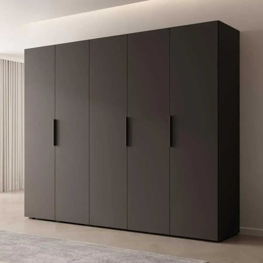 Meubella - Kledingkast Marquesa - Zwart - 250 cm
