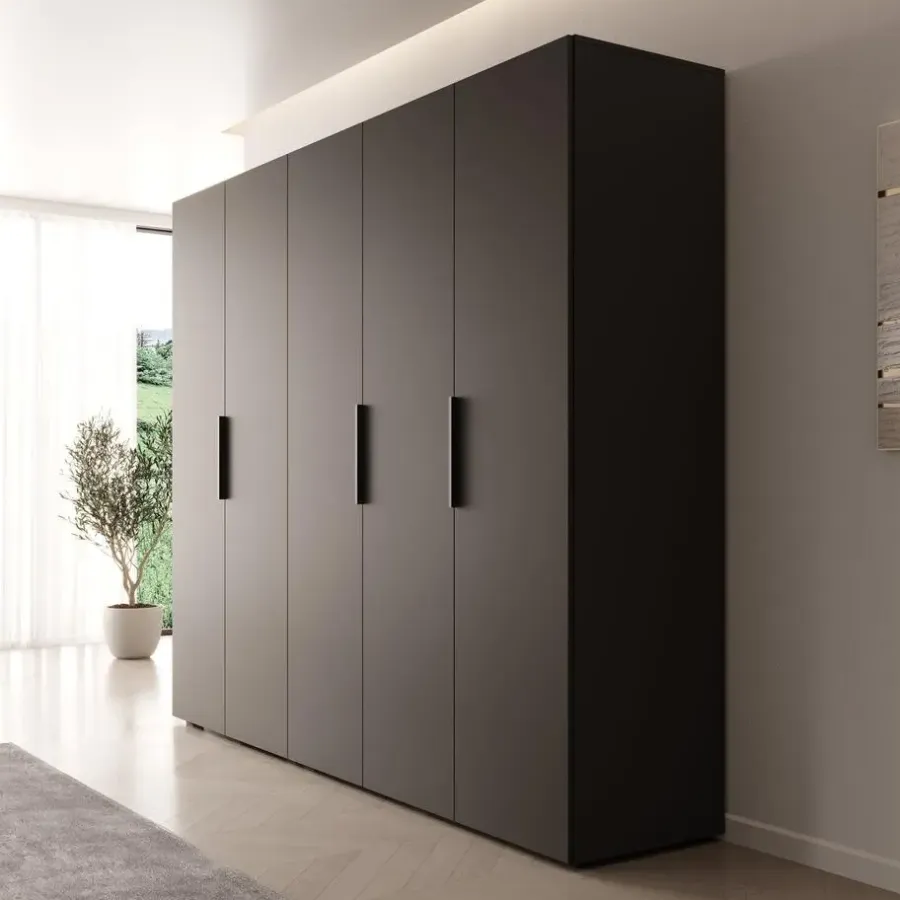 Meubella - Kledingkast Marquesa - Zwart - 250 cm