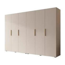 Draaideurkasten-Meubella - Kledingkast Marquesa - Beige - 300 cm