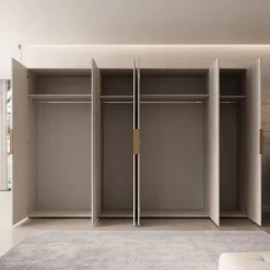 Draaideurkasten-Meubella - Kledingkast Marquesa - Beige - 300 cm