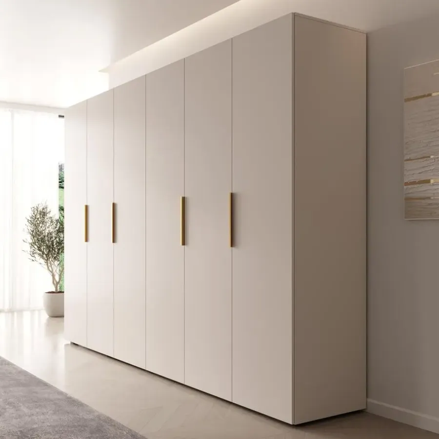 Draaideurkasten-Meubella - Kledingkast Marquesa - Beige - 300 cm