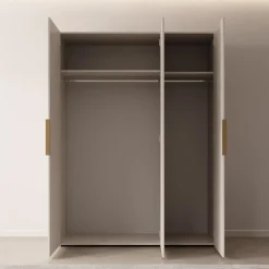 Draaideurkasten-Meubella - Kledingkast Marquesa - Beige - 150 cm