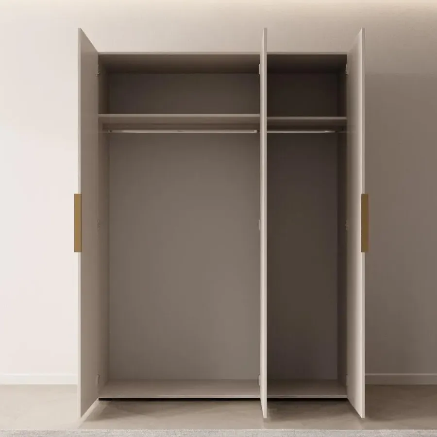 Draaideurkasten-Meubella - Kledingkast Marquesa - Beige - 150 cm