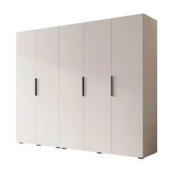 Draaideurkasten-Meubella - Kledingkast Marquesa - Wit - 250 cm