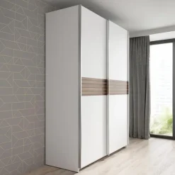 Meubella - Kledingkast Mendoza - Wit - 150 cm