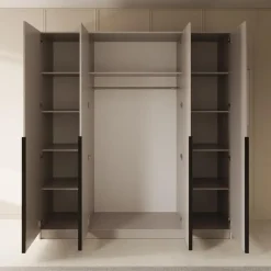 Draaideurkasten-Meubella - Kledingkast Sabre - Beige - 200 cm