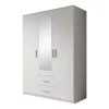 Draaideurkasten-Meubella - Kledingkast Tyko - Wit - 150 cm