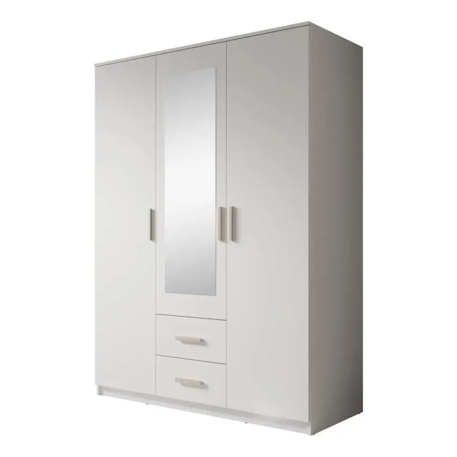 Draaideurkasten-Meubella - Kledingkast Tyko - Wit - 150 cm