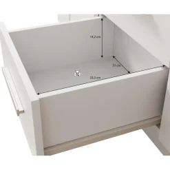 Dressoirs-Meubella - Ladekast Blake - Wit - 120 cm