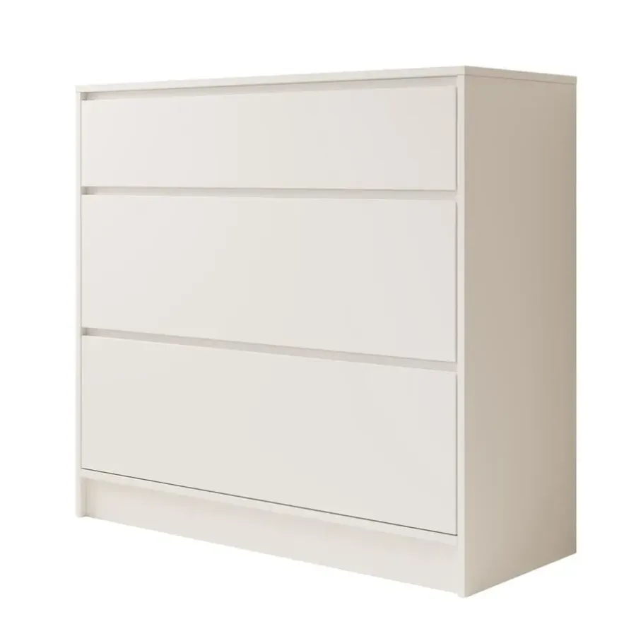 Meubella - Ladekast Brett - Wit - 99 cm