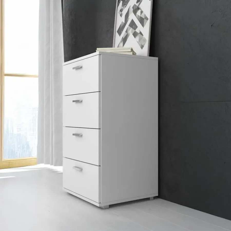 Meubella - Ladekast Dento - Wit - 50 cm