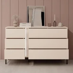 Meubella - Ladekast Desert - Beige - 137 cm