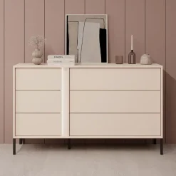 Meubella - Ladekast Desert - Beige - 137 cm