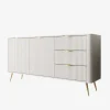 Dressoirs-Meubella - Lima - Dressoir - Wit - 163 cm